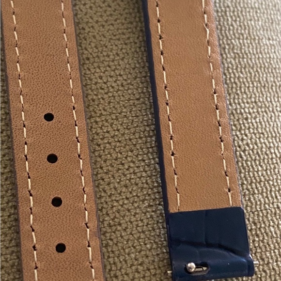 BRISTON-Watch Band-Red Alligator texture&Blue-NEW WITH TAGS-Bundle of 2 - Picture 8 of 10